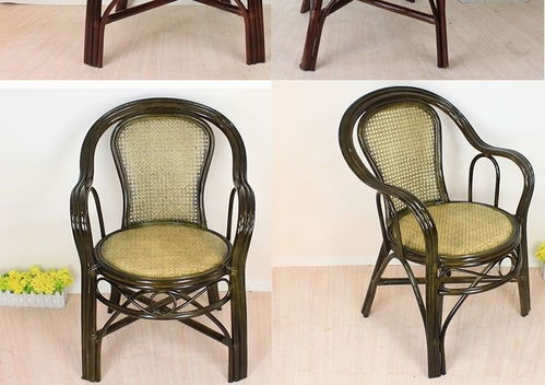 真藤椅三件套陽(yáng)臺(tái)桌椅小茶幾休閑家用客廳組合簡(jiǎn)約單人靠背藤椅子